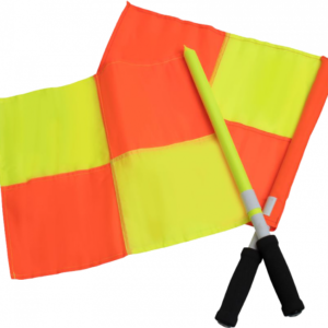 1 set Select Classic linjedommerflagga i gult och orange