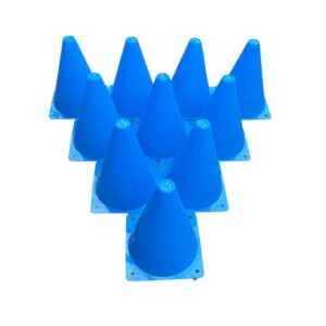 10 st Freeplay Markerings- och sportkon 18 cm – Blå