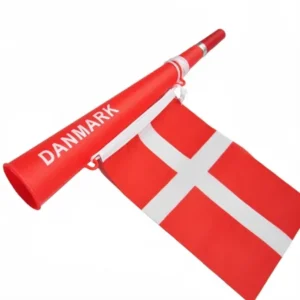 Original Roligan-supporterhorn – rött och vitt