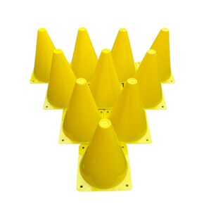 10 st Freeplay Markerings- och sportkon 18 cm – Gul