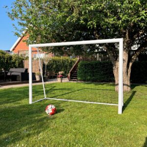 Fotbollsmål 240 x 160 cm Freeplay Elite Pro – Vitgalvaniserat stål