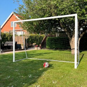 Fotbollsmål 300 x 200 cm Freeplay Elite Pro – Vitgalvaniserat stål
