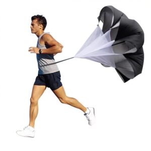 Freeplay Sport Fallskärm för löpning 145x145 cm – Svart