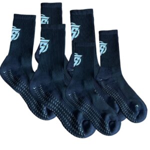 3 par Grip Socks LIGA V24 Freeplay i svart – storlek 39–45