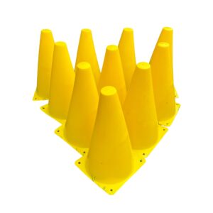 10 st Freeplay Markerings- och sportkon 23 cm – Gul