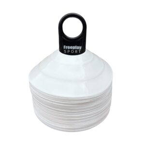 50 st Freeplay Formpressade toppar i vitt