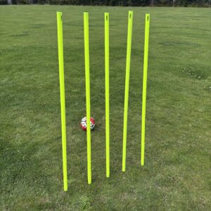 5 st Freeplay Brottfria slalomstolpar med jordspett – 160 cm