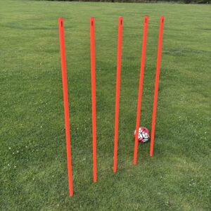 5 st Freeplay Brottfria slalomstolpar med jordspett – 160 cm