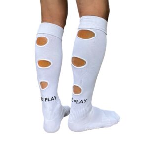 Freeplay HoleZone Anti Grip fotbollsstrumpor Storlek 39–45 – Vit